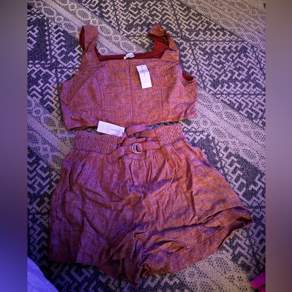 American Eagle Outfitters Red Jumpsuit